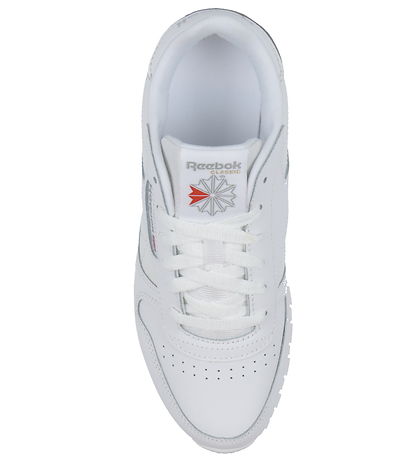 Reebok Shoe - CL LTHR - Running - White/Gray