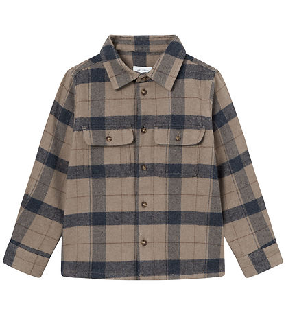 Les Deux Hemd - Lennon - Check - Desert Taupe/Dark Navy
