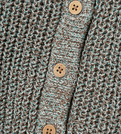 Lil' Atelier Cardigan - Knitted - Rib - NbmNoro - Sky Grey