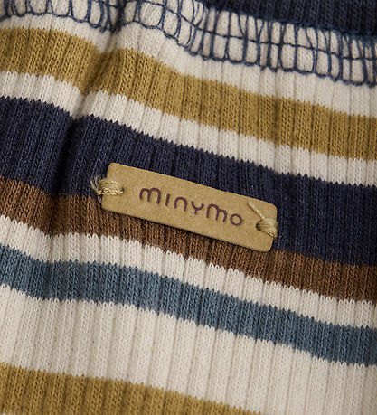 Minymo Byxor - Rib - Parisian Night m. Ränder