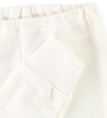Joha Leggings - ull/Bómull - Kremhvítt
