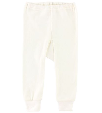 Joha Leggings - ull/Bómull - Kremhvítt