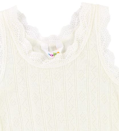 Joha Undershirt - Wool/Silk - Off-White Pattern