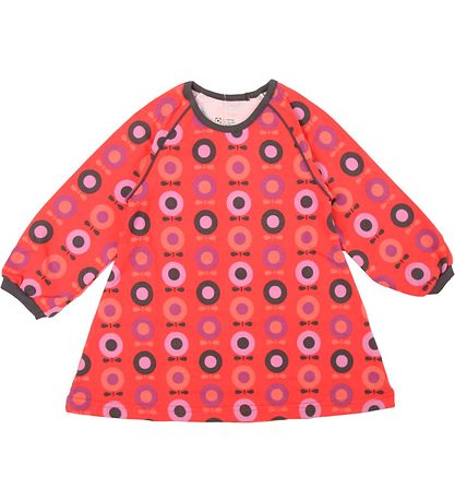 Katvig Kleid - Rot m. Äpfeln