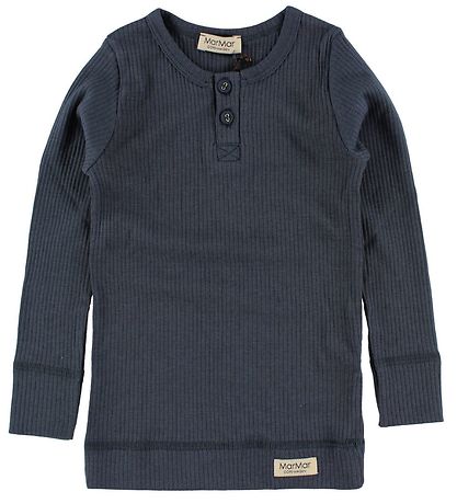 MarMar Long Sleeve Top - Rib - Navy