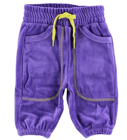 Katvig Velvet Trousers - Purple/Yellow