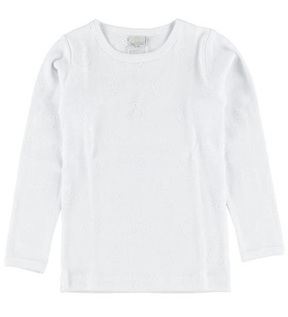 Smallstuff Bluse - Weiß m. Lochmuster