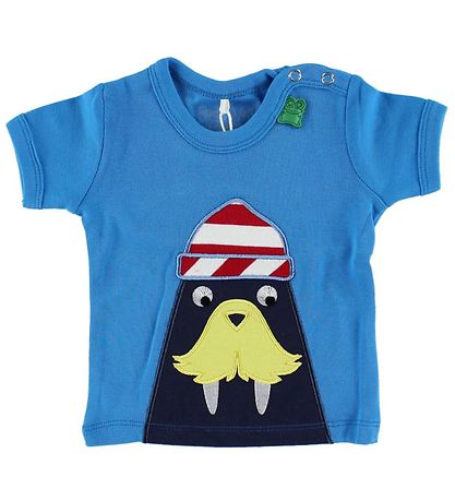 Freds World T-shirt - Light Blue w. Walrus