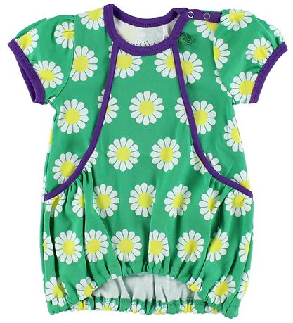 Freds World Kleid - Grün/Lila m. Margeriten