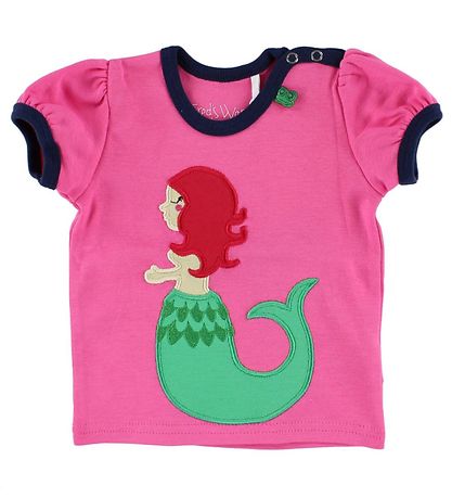 Freds World T-shirt - Rosa m. Sjöjungfru