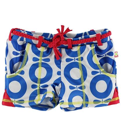 Katvig Classics Bademode - UV50+ - Blaue Äpfel m. Rot