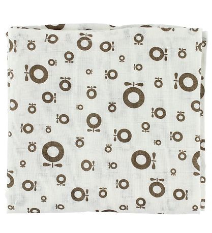 Katvig Hydrofiele Doek - 80x80 - Creme m. Appels