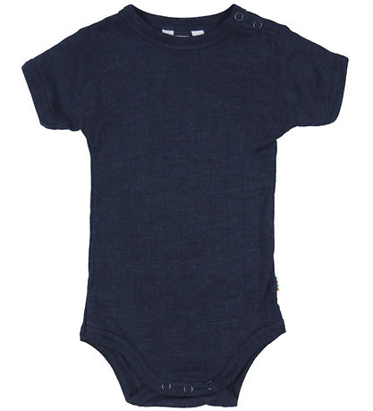 Joha Romper - Wol/Zijde - s/s - Navy