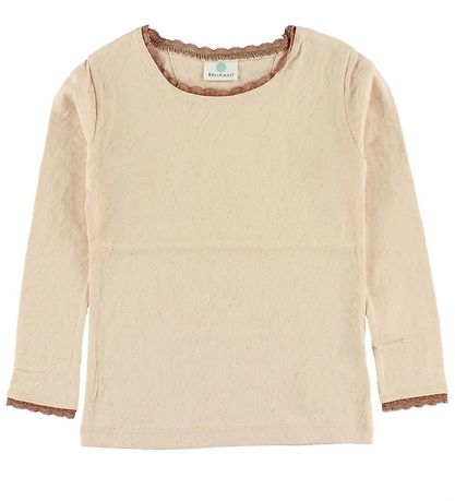 En Fant Blouse - Peach w. Pointelle