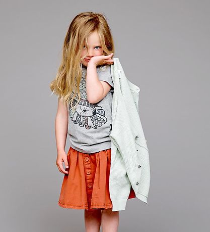 En Fant T-shirt - Grey Melange w. Rabbit