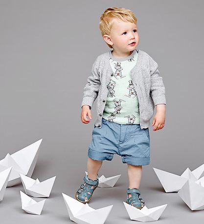 En Fant Blouse - Mint w. Rabbits