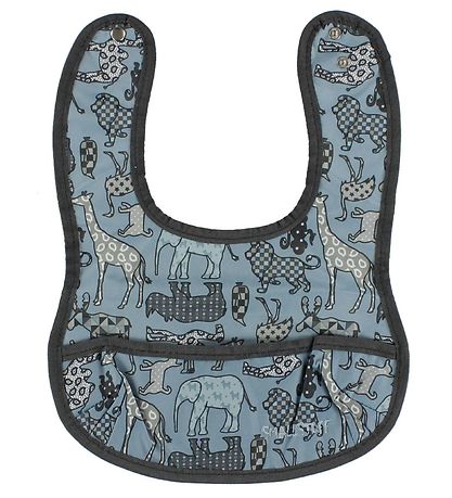 Smallstuff Haklapp m. Ficka - Denim m. Djur Small