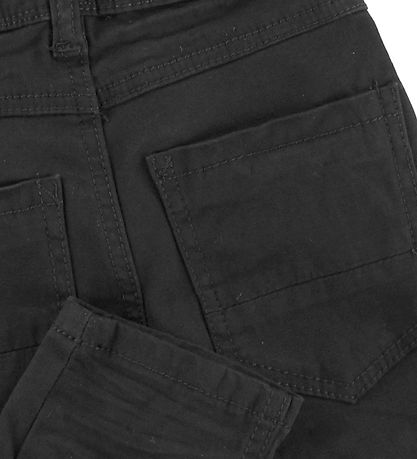 Minymo Trousers - Twill Regular - Black