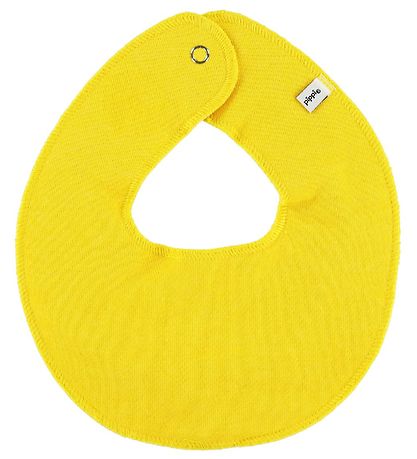 Pippi Baby Teething Bib - Round - Yellow