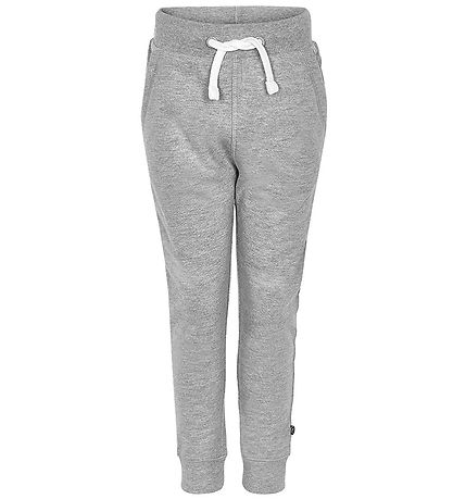 Minymo Sweatpants - 2-Pack - Black/Grey Melange