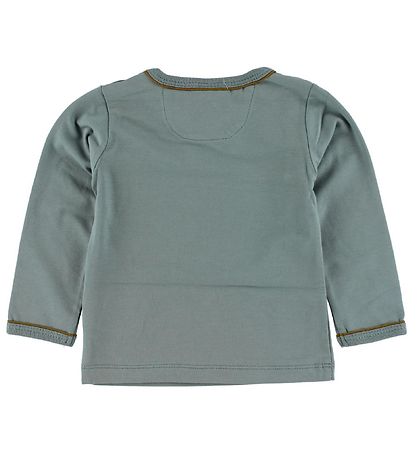 En Fant Blouse - Steel Blue w. Print