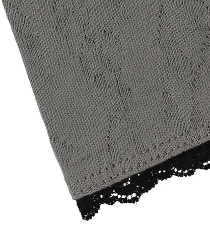 En Fant Leggings - Grátt M. Mynsturprjón