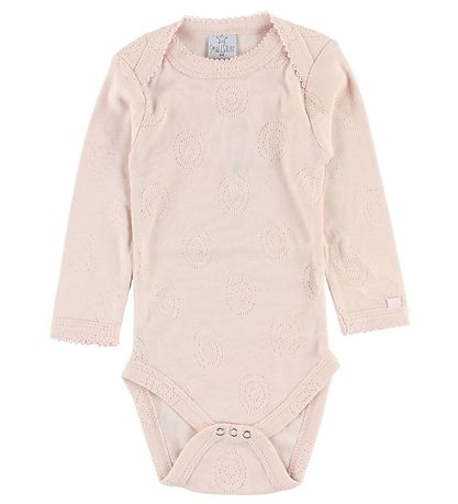 Smallstuff Bodysuit - L/S - Rose w. Pointelle