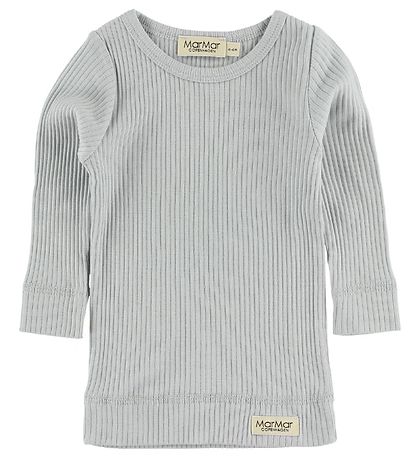 MarMar Long Sleeve Top - Rib - Light Blue