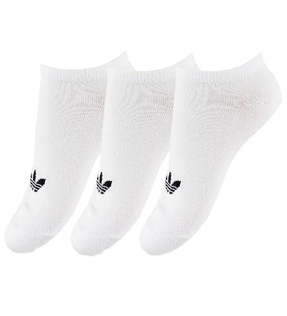 adidas Originals Ankelsokker - Trefoil - 3-pack - Hvit m. Logo