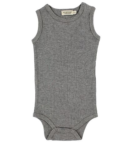 MarMar Body - ohne Ärmel - Rib - Modal - Graumeliert meliert