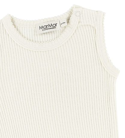 MarMar Body - ohne rmel - Rib - Modal - Offwhite