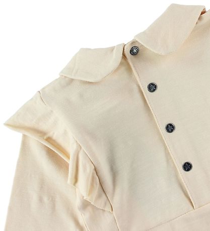 En Fant Pullover - Light Peach m. Strauße/Rüschen