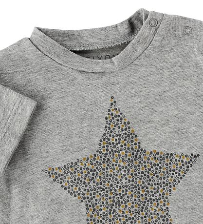 Fixoni T-shirt - Grey Melange w. Star