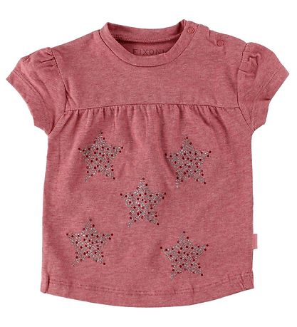 Fixoni T-shirt - Rose Melange w. Stars