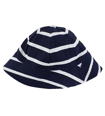 Petit Crabe Badekappe - UV50+ - Navy/weiß gestreift