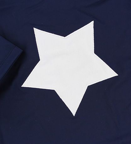 Petit Crabe Swim Top S/S - UV50+ - Navy w. Star