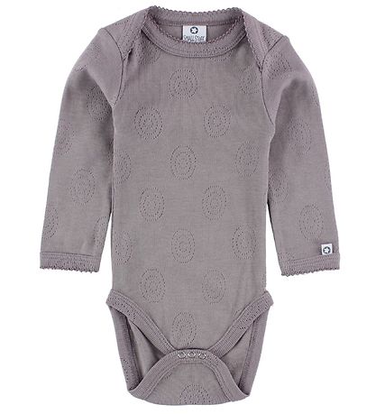 Smallstuff Bodysuit L/S - Dusty Purple w. Pointelle