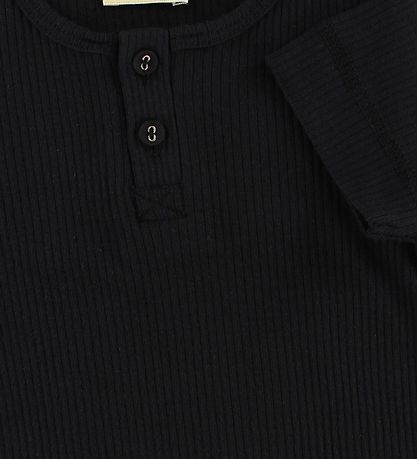 MarMar Stuttermabolur - Rib - Modal - Svart