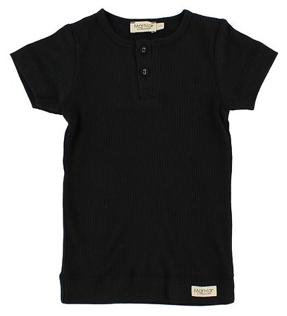MarMar Stuttermabolur - Rib - Modal - Svart