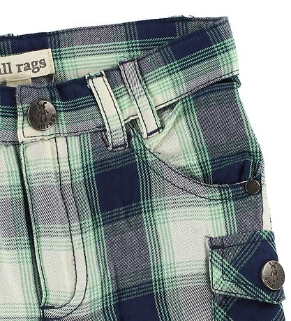 Small Rags Shorts - Navy/Grün/Weiß