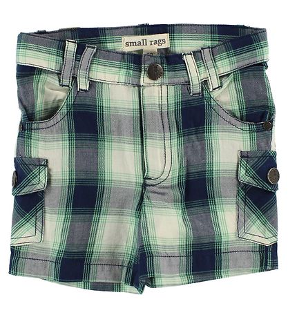 Small Rags Shorts - Navy/Grün/Weiß