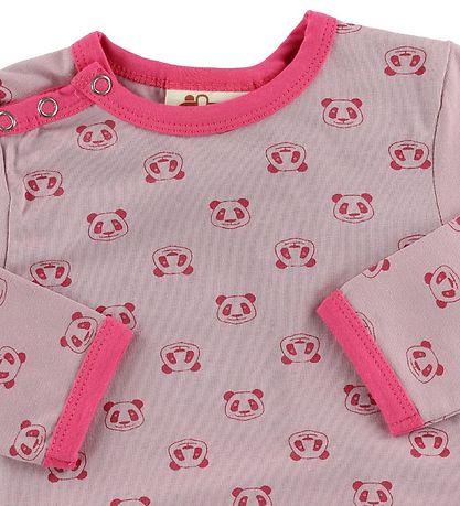 DYR Bodysuit L/S - Pink w. Pandas