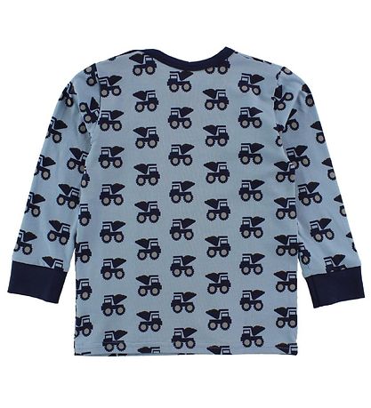Freds World Pullover - Mattblau m. Bulldozer