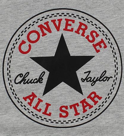 Converse T-shirt - Grey Melange w. Logo