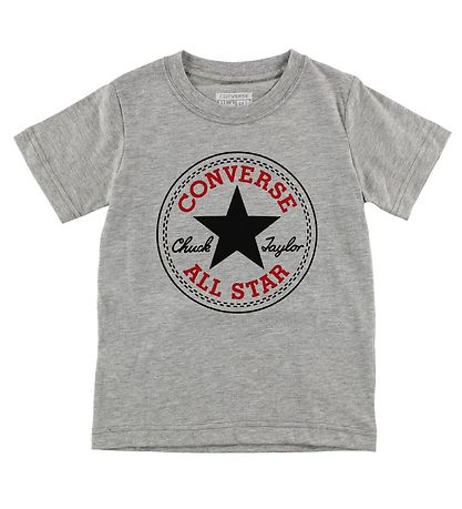 Converse T-shirt - Grey Melange w. Logo