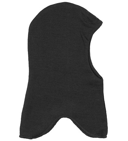 Racing Kids Balaclava - Wool/Cotton - 2-layer - Black