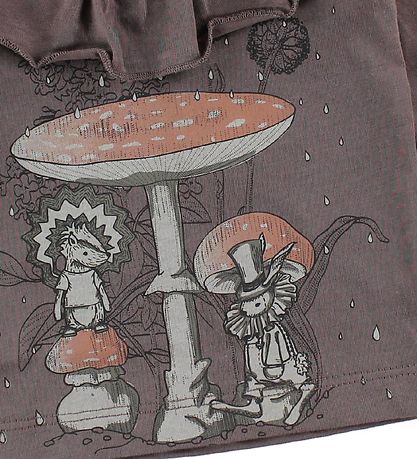 En Fant Pullover - Mattes Lila m. Giftpilze