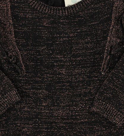 En Fant Kleid - Strick - Schwarz m. Glitzer