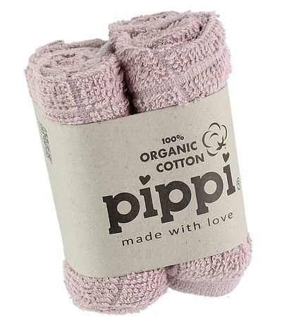 Pippi Baby Washcloths - 4-Pack - Dusty Rose
