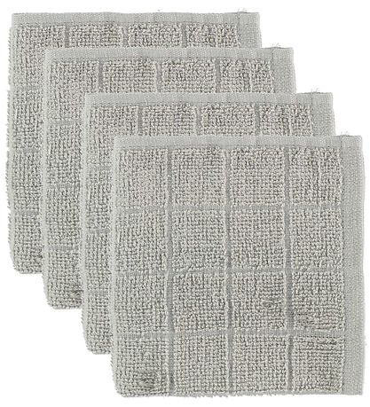 Pippi Baby Washcloths - 4-Pack - Light Grey